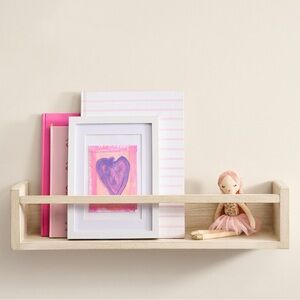 2FT - Biscotti Wood And Acrylic Shelving